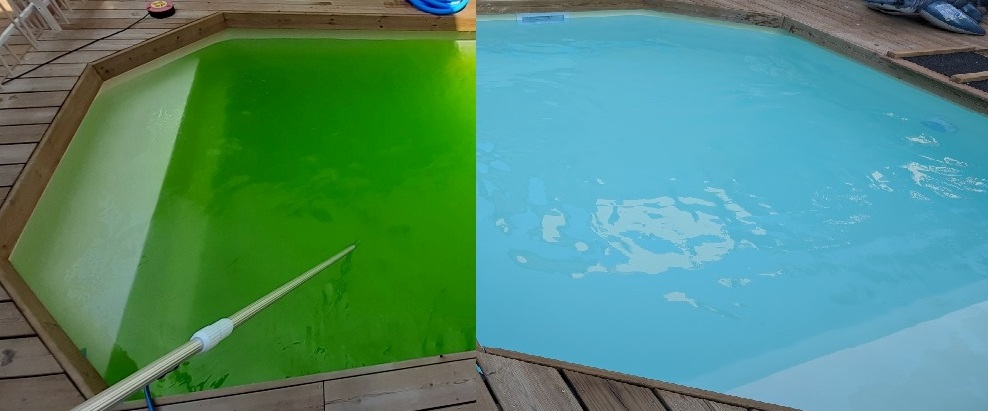 Réaction traitement chlore & cuivre 